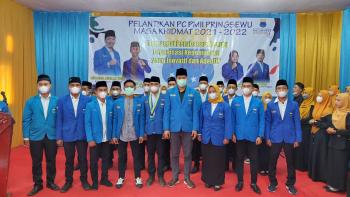 Melantik PC PMII Pringsewu, Gus Abe : PMII Adaptif jadi ciri khas kader PMII